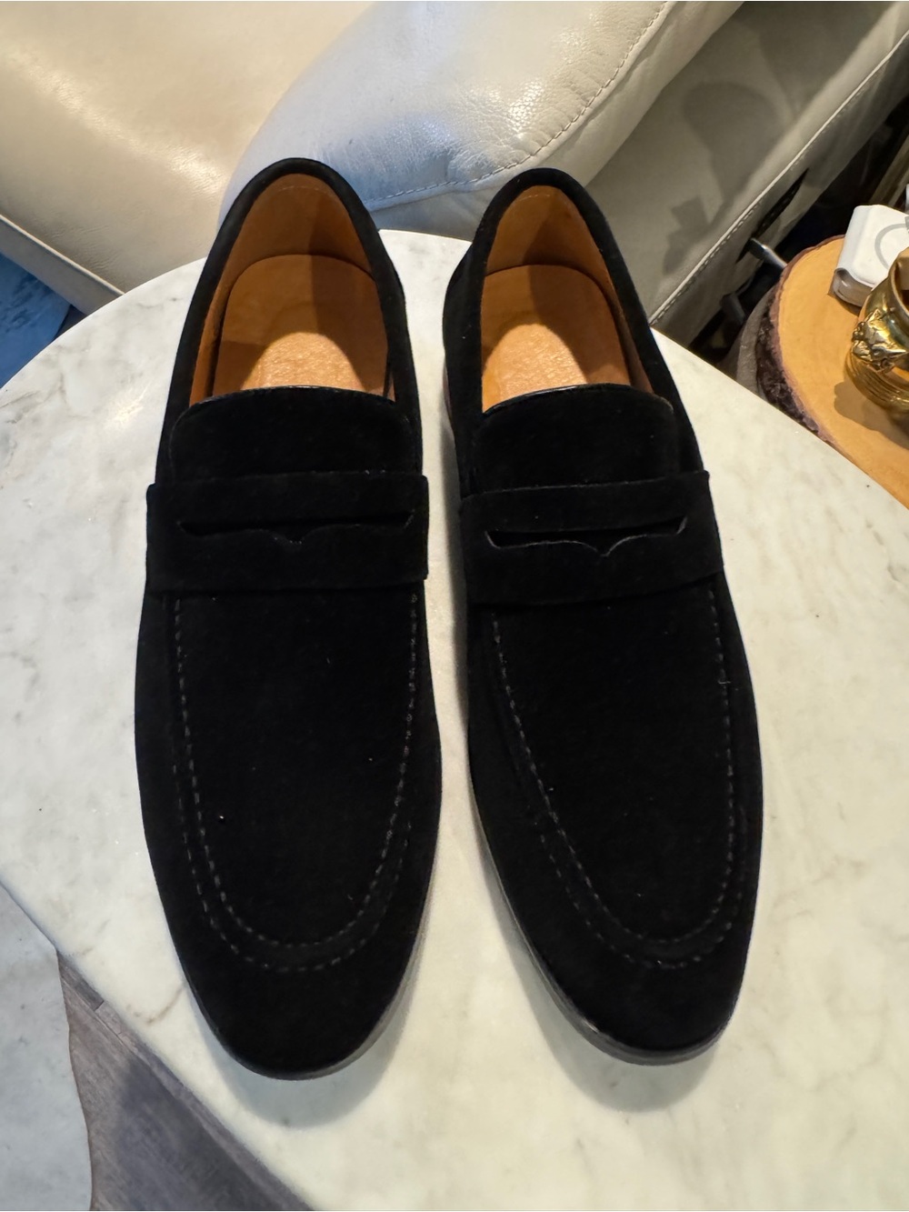 Men's Black Penny Loafers